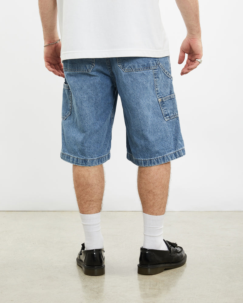 Vintage Arizona Jean Co. Denim Carpenter Shorts <br>32" , The Real Deal , newtown, sydney, australia, thrift store, opshop, preloved, secondhand, sustainable, retro, antique, 70s, 80s, 90s, 2000s, 00s, fashion, clothing, streetwear, trendy, garment, style, boutique, store, shop, archive, sale, cheap, best, top