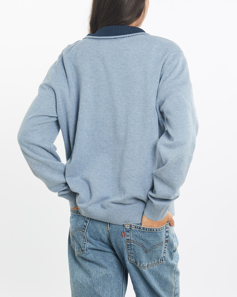 Vintage, Nautica, Quarter, Zip, Sweater, The Real Deal, size small, colour Blue, newtown, sydney, australia, thrift store, opshop, preloved, secondhand, sustainable, retro, antique, 70s, 80s, 90s, 2000s, 00s, fashion, clothing, streetwear, trendy, garment, style, boutique, store, shop, archive, sale, cheap, best, top, Sweats and hoodies