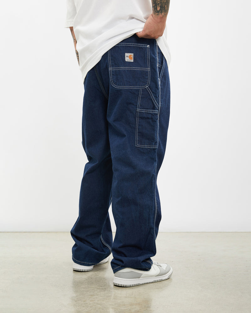 Vintage Carhartt Denim Carpenter Pants <br>40" , The Real Deal , newtown, sydney, australia, thrift store, opshop, preloved, secondhand, sustainable, retro, antique, 70s, 80s, 90s, 2000s, 00s, fashion, clothing, streetwear, trendy, garment, style, boutique, store, shop, archive, sale, cheap, best, top