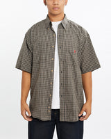 Vintage, 90s, Polo, Ralph, Lauren, Short, Sleeve, Button, Up, Shirt, The Real Deal, size large, colour Brown, newtown, sydney, australia, thrift store, opshop, preloved, secondhand, sustainable, retro, antique, 70s, 80s, 90s, 2000s, 00s, fashion, clothing, streetwear, trendy, garment, style, boutique, store, shop, archive, sale, cheap, best, top, Shirts