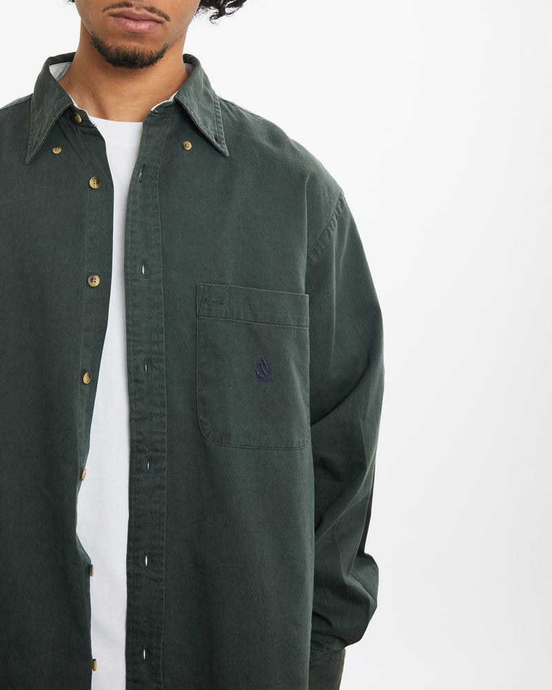 Vintage 90s Nautica Button Up Shirt <br>L , The Real Deal , newtown, sydney, australia, thrift store, opshop, preloved, secondhand, sustainable, retro, antique, 70s, 80s, 90s, 2000s, 00s, fashion, clothing, streetwear, trendy, garment, style, boutique, store, shop, archive, sale, cheap, best, top