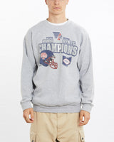 Vintage, Piqua, Indians, Football, Sweatshirt, The Real Deal, size large, colour Grey, newtown, sydney, australia, thrift store, opshop, preloved, secondhand, sustainable, retro, antique, 70s, 80s, 90s, 2000s, 00s, fashion, clothing, streetwear, trendy, garment, style, boutique, store, shop, archive, sale, cheap, best, top, Sweats and hoodies