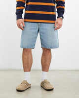 Vintage, Wrangler, Denim, Shorts, The Real Deal, size 32", colour Blue, newtown, sydney, australia, thrift store, opshop, preloved, secondhand, sustainable, retro, antique, 70s, 80s, 90s, 2000s, 00s, fashion, clothing, streetwear, trendy, garment, style, boutique, store, shop, archive, sale, cheap, best, top, Shorts