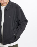 Vintage, 90s, Polo, Ralph, Lauren, Harrington, Jacket, The Real Deal, size extra large, colour Black, newtown, sydney, australia, thrift store, opshop, preloved, secondhand, sustainable, retro, antique, 70s, 80s, 90s, 2000s, 00s, fashion, clothing, streetwear, trendy, garment, style, boutique, store, shop, archive, sale, cheap, best, top, Jackets