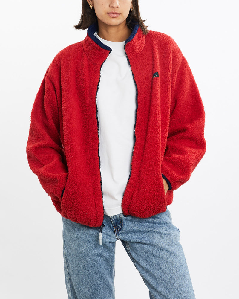Vintage, 90s, L.L., Bean, Full, Zip, Fleece, Sweatshirt, The Real Deal, size small, colour Red, newtown, sydney, australia, thrift store, opshop, preloved, secondhand, sustainable, retro, antique, 70s, 80s, 90s, 2000s, 00s, fashion, clothing, streetwear, trendy, garment, style, boutique, store, shop, archive, sale, cheap, best, top, Sweats and hoodies
