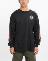 Vintage, Strictly, Choppers, Long, Sleeve, Tee, The Real Deal, size large, colour Black, newtown, sydney, australia, thrift store, opshop, preloved, secondhand, sustainable, retro, antique, 70s, 80s, 90s, 2000s, 00s, fashion, clothing, streetwear, trendy, garment, style, boutique, store, shop, archive, sale, cheap, best, top, T-Shirts