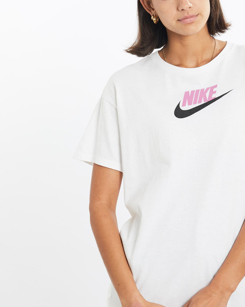Vintage, Nike, Tee, The Real Deal, size small, colour White, newtown, sydney, australia, thrift store, opshop, preloved, secondhand, sustainable, retro, antique, 70s, 80s, 90s, 2000s, 00s, fashion, clothing, streetwear, trendy, garment, style, boutique, store, shop, archive, sale, cheap, best, top, T-Shirts