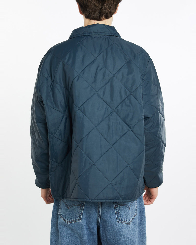 Vintage, 90s, Big, Smith, Puffer, Jacket, The Real Deal, size extra large, colour Navy, newtown, sydney, australia, thrift store, opshop, preloved, secondhand, sustainable, retro, antique, 70s, 80s, 90s, 2000s, 00s, fashion, clothing, streetwear, trendy, garment, style, boutique, store, shop, archive, sale, cheap, best, top, Jackets