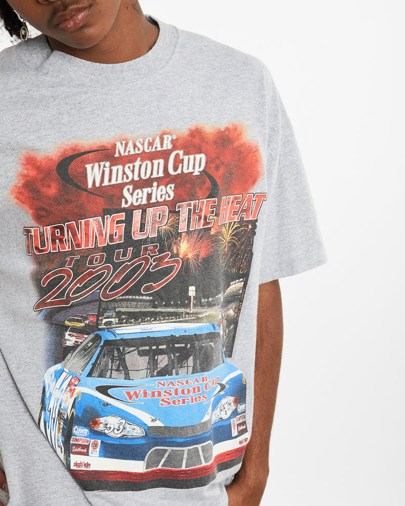 Vintage NASCAR Racing Tee <br>L , The Real Deal , newtown, sydney, australia, thrift store, opshop, preloved, secondhand, sustainable, retro, antique, 70s, 80s, 90s, 2000s, 00s, fashion, clothing, streetwear, trendy, garment, style, boutique, store, shop, archive, sale, cheap, best, top