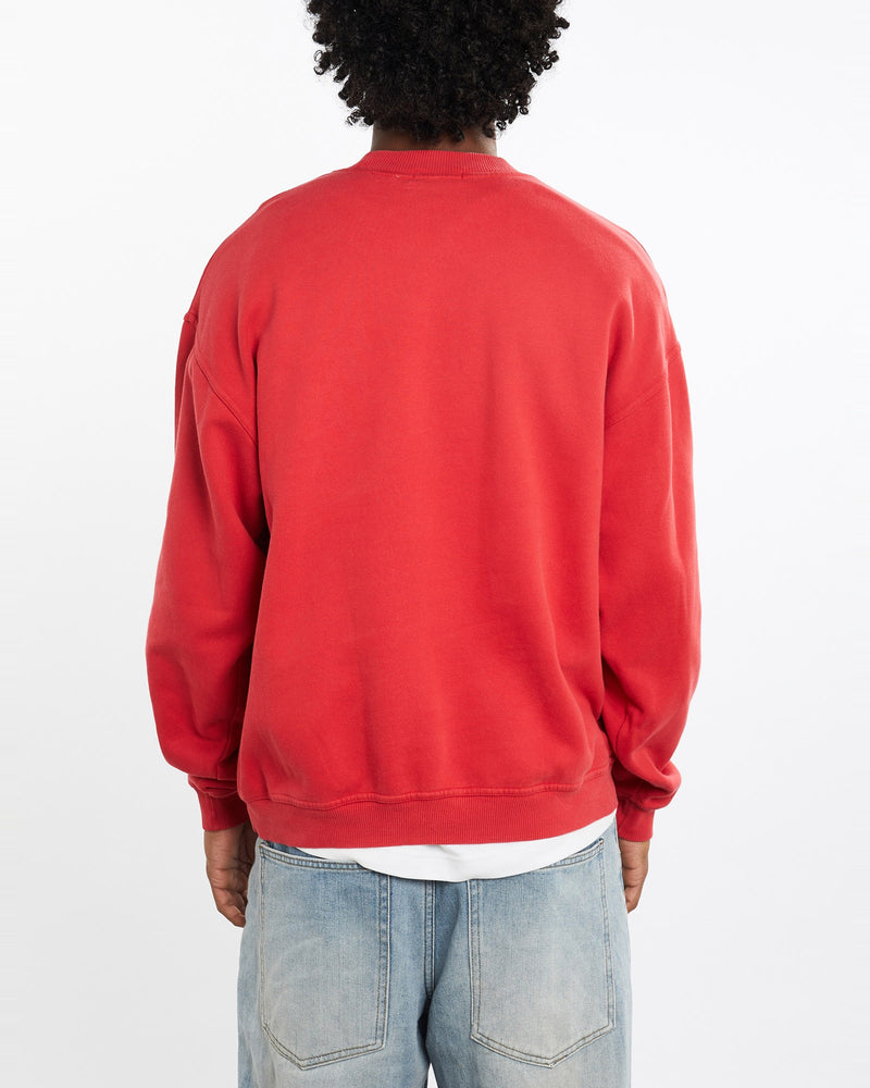 Vintage, 90s, Fila, Sweatshirt, The Real Deal, size large, colour Red, newtown, sydney, australia, thrift store, opshop, preloved, secondhand, sustainable, retro, antique, 70s, 80s, 90s, 2000s, 00s, fashion, clothing, streetwear, trendy, garment, style, boutique, store, shop, archive, sale, cheap, best, top, Sweats and hoodies