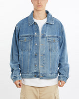 Vintage, Wrangler, Denim, Jacket, The Real Deal, size extra large, colour Blue, newtown, sydney, australia, thrift store, opshop, preloved, secondhand, sustainable, retro, antique, 70s, 80s, 90s, 2000s, 00s, fashion, clothing, streetwear, trendy, garment, style, boutique, store, shop, archive, sale, cheap, best, top, Jackets