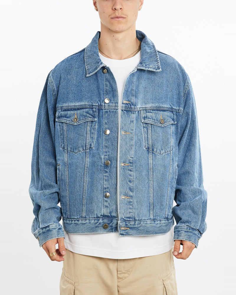 Vintage, Wrangler, Denim, Jacket, The Real Deal, size extra large, colour Blue, newtown, sydney, australia, thrift store, opshop, preloved, secondhand, sustainable, retro, antique, 70s, 80s, 90s, 2000s, 00s, fashion, clothing, streetwear, trendy, garment, style, boutique, store, shop, archive, sale, cheap, best, top, Jackets