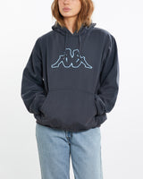 Vintage, 90s, Kappa, Hooded, Sweatshirt, The Real Deal, size medium, colour Navy, newtown, sydney, australia, thrift store, opshop, preloved, secondhand, sustainable, retro, antique, 70s, 80s, 90s, 2000s, 00s, fashion, clothing, streetwear, trendy, garment, style, boutique, store, shop, archive, sale, cheap, best, top, Sweats and hoodies