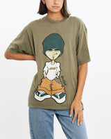 Vintage, Y2K, Gang, Boy, Tee, The Real Deal, size medium, colour Green, newtown, sydney, australia, thrift store, opshop, preloved, secondhand, sustainable, retro, antique, 70s, 80s, 90s, 2000s, 00s, fashion, clothing, streetwear, trendy, garment, style, boutique, store, shop, archive, sale, cheap, best, top, T-Shirts