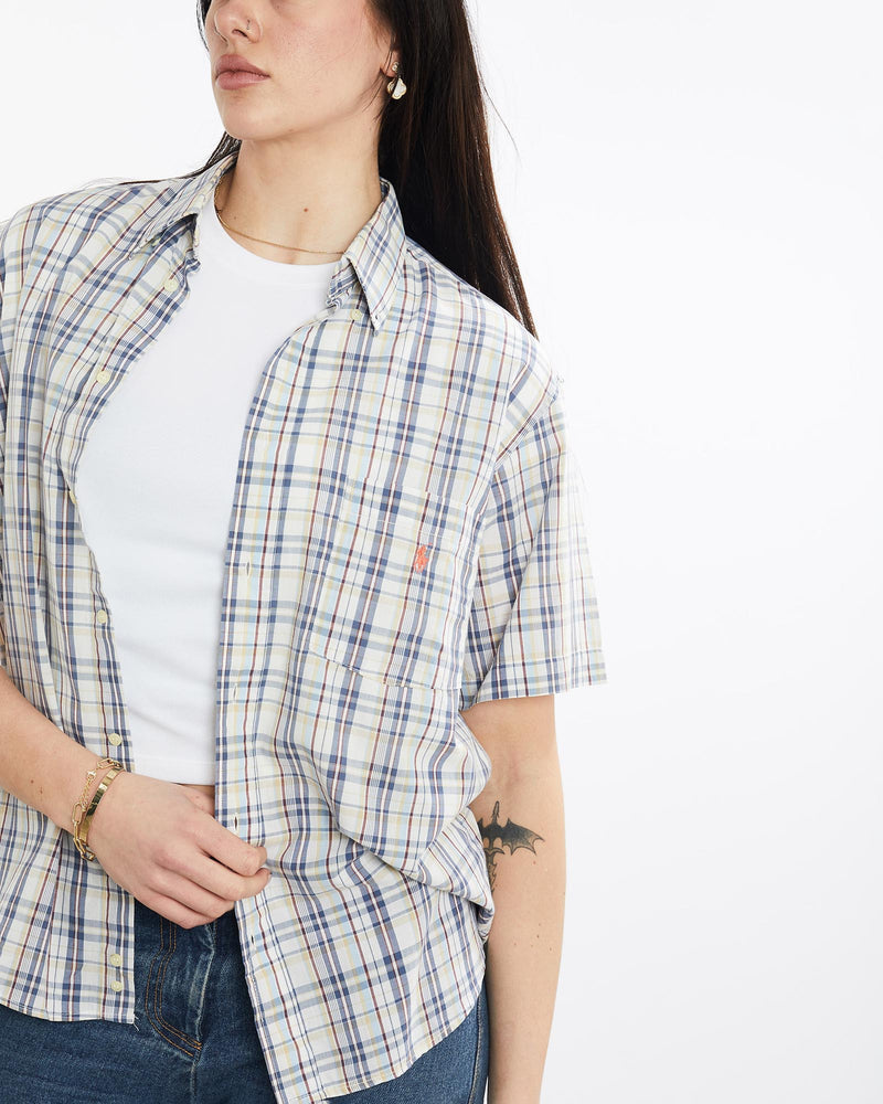 Vintage, 90s, Polo, Ralph, Lauren, Short, Sleeve, Button, Up, Shirt, The Real Deal, size medium, colour Multicolour, newtown, sydney, australia, thrift store, opshop, preloved, secondhand, sustainable, retro, antique, 70s, 80s, 90s, 2000s, 00s, fashion, clothing, streetwear, trendy, garment, style, boutique, store, shop, archive, sale, cheap, best, top, Shirts