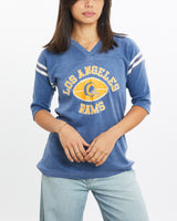 Vintage, 70s, NFL, Los, Angeles, Rams, Jersey, The Real Deal, size double extra small, colour Blue, newtown, sydney, australia, thrift store, opshop, preloved, secondhand, sustainable, retro, antique, 70s, 80s, 90s, 2000s, 00s, fashion, clothing, streetwear, trendy, garment, style, boutique, store, shop, archive, sale, cheap, best, top, T-Shirts