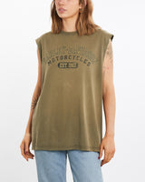 Vintage, Harley, Davidson, Tank, The Real Deal, size medium, colour Green, newtown, sydney, australia, thrift store, opshop, preloved, secondhand, sustainable, retro, antique, 70s, 80s, 90s, 2000s, 00s, fashion, clothing, streetwear, trendy, garment, style, boutique, store, shop, archive, sale, cheap, best, top, T-Shirts