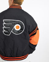 Vintage, NHL, Philadelphia, Flyers, Bomber, Jacket, The Real Deal, size extra large, colour Multicolour, newtown, sydney, australia, thrift store, opshop, preloved, secondhand, sustainable, retro, antique, 70s, 80s, 90s, 2000s, 00s, fashion, clothing, streetwear, trendy, garment, style, boutique, store, shop, archive, sale, cheap, best, top, Jackets