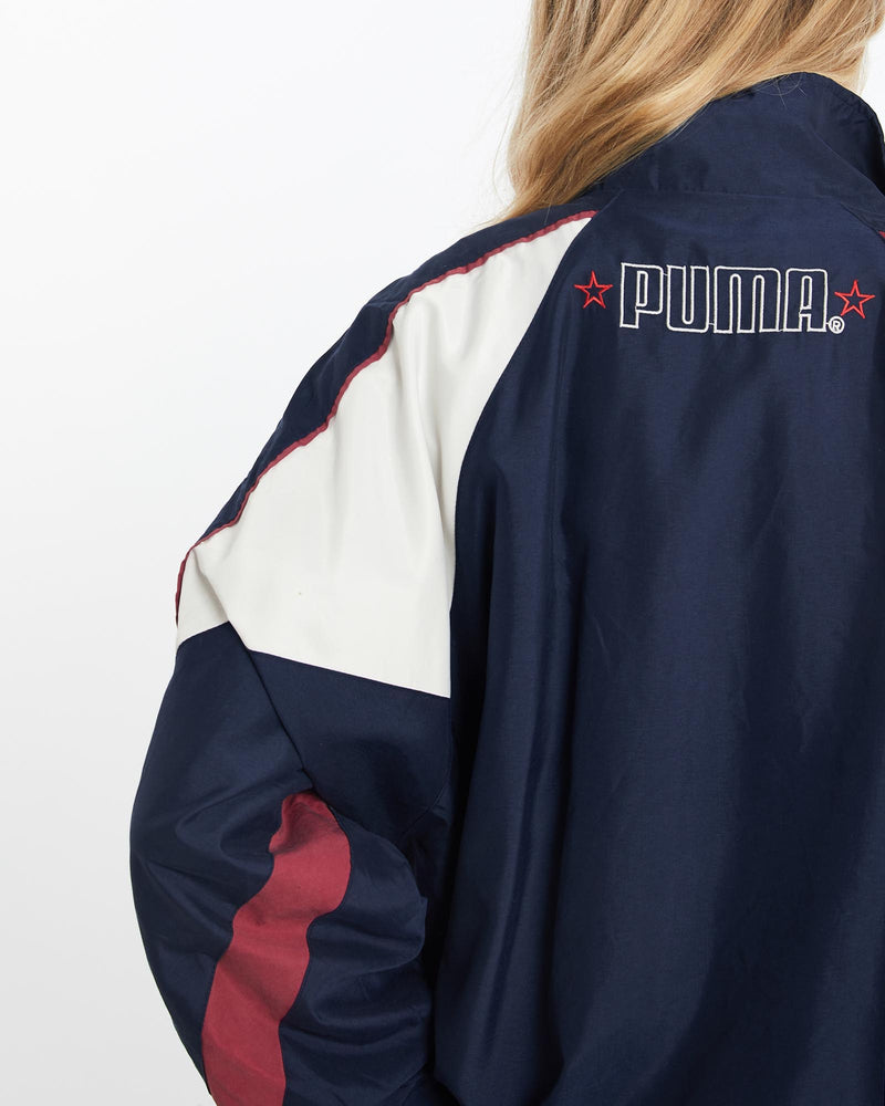 Vintage, 90s, Puma, Track, Jacket, The Real Deal, size medium, colour Multicolour, newtown, sydney, australia, thrift store, opshop, preloved, secondhand, sustainable, retro, antique, 70s, 80s, 90s, 2000s, 00s, fashion, clothing, streetwear, trendy, garment, style, boutique, store, shop, archive, sale, cheap, best, top, Jackets