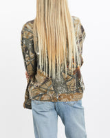 Vintage, Realtree, Camo, Sweatshirt, The Real Deal, size extra small, colour Green, newtown, sydney, australia, thrift store, opshop, preloved, secondhand, sustainable, retro, antique, 70s, 80s, 90s, 2000s, 00s, fashion, clothing, streetwear, trendy, garment, style, boutique, store, shop, archive, sale, cheap, best, top, Sweats and hoodies