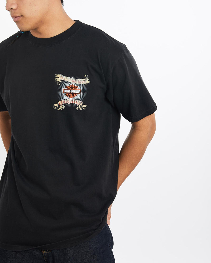 Vintage, Harley, Davidson, Tee, The Real Deal, size large, colour Black, newtown, sydney, australia, thrift store, opshop, preloved, secondhand, sustainable, retro, antique, 70s, 80s, 90s, 2000s, 00s, fashion, clothing, streetwear, trendy, garment, style, boutique, store, shop, archive, sale, cheap, best, top, T-Shirts