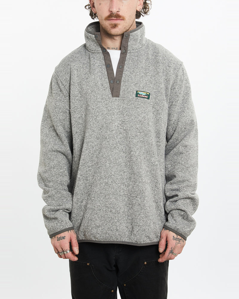 Vintage L.L.Bean Quarter Zip Fleece Sweatshirt <br>L , The Real Deal , newtown, sydney, australia, thrift store, opshop, preloved, secondhand, sustainable, retro, antique, 70s, 80s, 90s, 2000s, 00s, fashion, clothing, streetwear, trendy, garment, style, boutique, store, shop, archive, sale, cheap, best, top