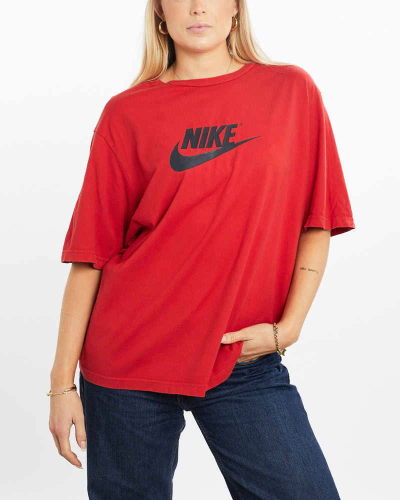 Vintage, Nike, Tee, The Real Deal, size large, colour Red, newtown, sydney, australia, thrift store, opshop, preloved, secondhand, sustainable, retro, antique, 70s, 80s, 90s, 2000s, 00s, fashion, clothing, streetwear, trendy, garment, style, boutique, store, shop, archive, sale, cheap, best, top, T-Shirts