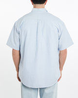 Vintage, 90s, Polo, Ralph, Lauren, Short, Sleeve, Button, Up, Shirt, The Real Deal, size double extra large, colour Blue, newtown, sydney, australia, thrift store, opshop, preloved, secondhand, sustainable, retro, antique, 70s, 80s, 90s, 2000s, 00s, fashion, clothing, streetwear, trendy, garment, style, boutique, store, shop, archive, sale, cheap, best, top, Shirts