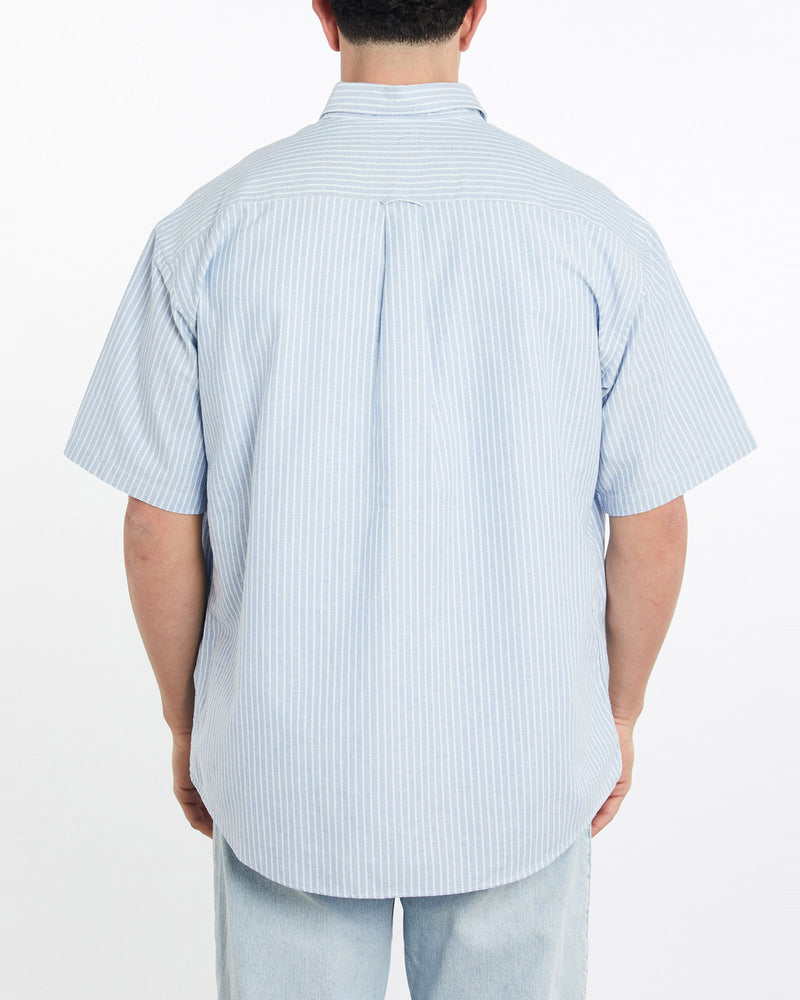 Vintage, 90s, Polo, Ralph, Lauren, Short, Sleeve, Button, Up, Shirt, The Real Deal, size double extra large, colour Blue, newtown, sydney, australia, thrift store, opshop, preloved, secondhand, sustainable, retro, antique, 70s, 80s, 90s, 2000s, 00s, fashion, clothing, streetwear, trendy, garment, style, boutique, store, shop, archive, sale, cheap, best, top, Shirts