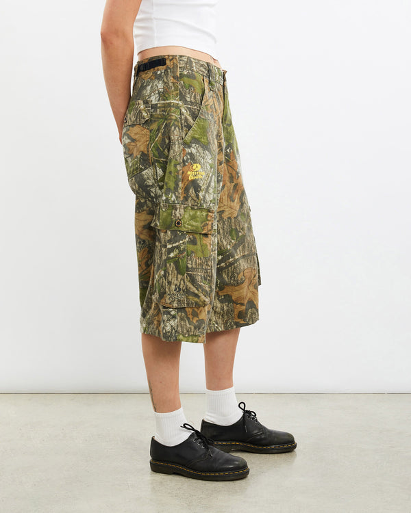 Vintage, Mossy, Oak, Realtree, Camo, Cargo, Shorts, The Real Deal, size 31", colour Green, newtown, sydney, australia, thrift store, opshop, preloved, secondhand, sustainable, retro, antique, 70s, 80s, 90s, 2000s, 00s, fashion, clothing, streetwear, trendy, garment, style, boutique, store, shop, archive, sale, cheap, best, top, Shorts