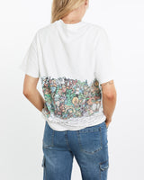 Vintage, 90s, Delta, Airlines, Tee, The Real Deal, size medium, colour White, newtown, sydney, australia, thrift store, opshop, preloved, secondhand, sustainable, retro, antique, 70s, 80s, 90s, 2000s, 00s, fashion, clothing, streetwear, trendy, garment, style, boutique, store, shop, archive, sale, cheap, best, top, T-Shirts