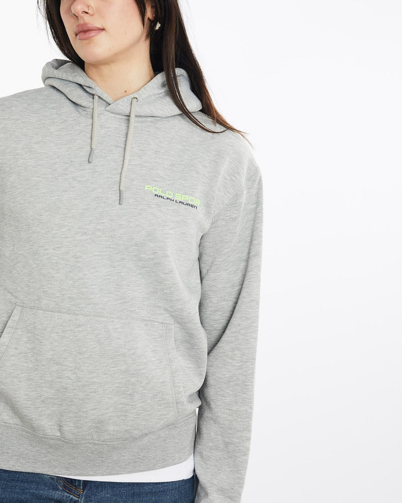 Vintage, Ralph, Lauren, Polo, Sport, Hooded, Sweatshirt, The Real Deal, size medium, colour Grey, newtown, sydney, australia, thrift store, opshop, preloved, secondhand, sustainable, retro, antique, 70s, 80s, 90s, 2000s, 00s, fashion, clothing, streetwear, trendy, garment, style, boutique, store, shop, archive, sale, cheap, best, top, Sweats and hoodies