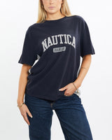 Vintage, Nautica, Jeans, Tee, The Real Deal, size medium, colour Navy, newtown, sydney, australia, thrift store, opshop, preloved, secondhand, sustainable, retro, antique, 70s, 80s, 90s, 2000s, 00s, fashion, clothing, streetwear, trendy, garment, style, boutique, store, shop, archive, sale, cheap, best, top, T-Shirts