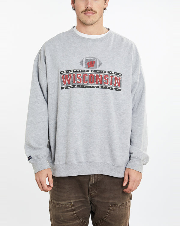 Vintage NCAA Wisconsin Badgers Sweatshirt <br>XXL , The Real Deal , newtown, sydney, australia, thrift store, opshop, preloved, secondhand, sustainable, retro, antique, 70s, 80s, 90s, 2000s, 00s, fashion, clothing, streetwear, trendy, garment, style, boutique, store, shop, archive, sale, cheap, best, top