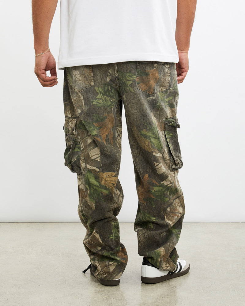 Vintage, Realtree, Camo, Cargo, Pants, The Real Deal, size 38", colour Green, newtown, sydney, australia, thrift store, opshop, preloved, secondhand, sustainable, retro, antique, 70s, 80s, 90s, 2000s, 00s, fashion, clothing, streetwear, trendy, garment, style, boutique, store, shop, archive, sale, cheap, best, top, Pants
