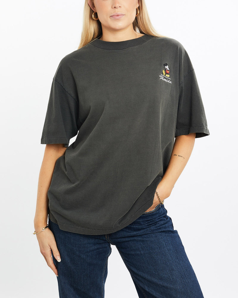 Vintage, 90s, Disney, Mickey, Mouse, Tee, The Real Deal, size medium, colour Black, newtown, sydney, australia, thrift store, opshop, preloved, secondhand, sustainable, retro, antique, 70s, 80s, 90s, 2000s, 00s, fashion, clothing, streetwear, trendy, garment, style, boutique, store, shop, archive, sale, cheap, best, top, T-Shirts