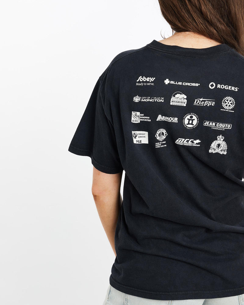 Vintage, 90s, D.A.R.E, Canada, Tee, The Real Deal, size medium, colour Black, newtown, sydney, australia, thrift store, opshop, preloved, secondhand, sustainable, retro, antique, 70s, 80s, 90s, 2000s, 00s, fashion, clothing, streetwear, trendy, garment, style, boutique, store, shop, archive, sale, cheap, best, top, T-Shirts