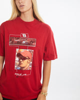Vintage, Dale, Earnhardt, Jr., NASCAR, Racing, Tee, The Real Deal, size medium, colour Red, newtown, sydney, australia, thrift store, opshop, preloved, secondhand, sustainable, retro, antique, 70s, 80s, 90s, 2000s, 00s, fashion, clothing, streetwear, trendy, garment, style, boutique, store, shop, archive, sale, cheap, best, top, T-Shirts