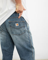 Vintage Carhartt Denim Jeans <br>36" , The Real Deal , newtown, sydney, australia, thrift store, opshop, preloved, secondhand, sustainable, retro, antique, 70s, 80s, 90s, 2000s, 00s, fashion, clothing, streetwear, trendy, garment, style, boutique, store, shop, archive, sale, cheap, best, top
