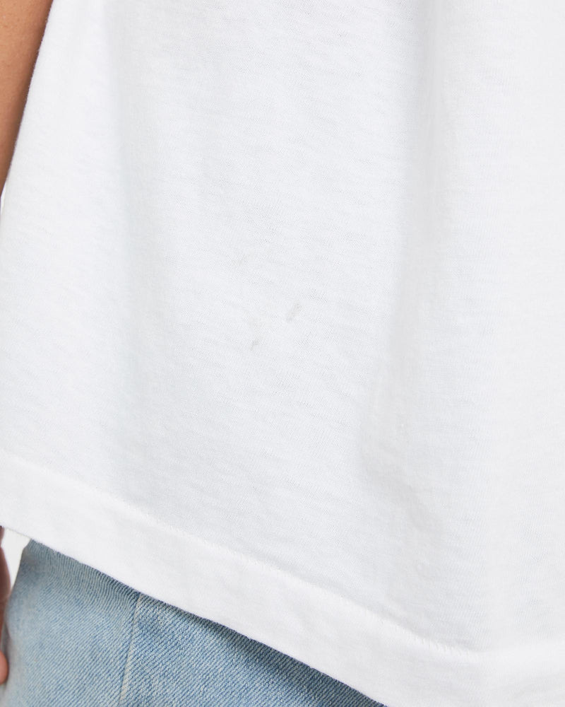 Vintage, 90s, Hard, Rock, Cafe, Tee, The Real Deal, size medium, colour White, newtown, sydney, australia, thrift store, opshop, preloved, secondhand, sustainable, retro, antique, 70s, 80s, 90s, 2000s, 00s, fashion, clothing, streetwear, trendy, garment, style, boutique, store, shop, archive, sale, cheap, best, top, T-Shirts