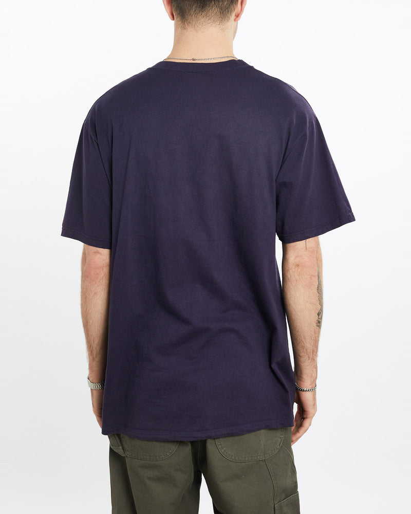 Vintage, 90s, NCAA, University, of, Illinois, Fighting, Illini, Tee, The Real Deal, size extra large, colour Navy, newtown, sydney, australia, thrift store, opshop, preloved, secondhand, sustainable, retro, antique, 70s, 80s, 90s, 2000s, 00s, fashion, clothing, streetwear, trendy, garment, style, boutique, store, shop, archive, sale, cheap, best, top, T-Shirts