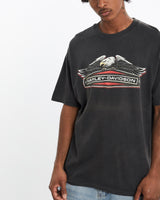 Vintage, 90s, Harley, Davidson, Tee, The Real Deal, size large, colour Black, newtown, sydney, australia, thrift store, opshop, preloved, secondhand, sustainable, retro, antique, 70s, 80s, 90s, 2000s, 00s, fashion, clothing, streetwear, trendy, garment, style, boutique, store, shop, archive, sale, cheap, best, top, T-Shirts