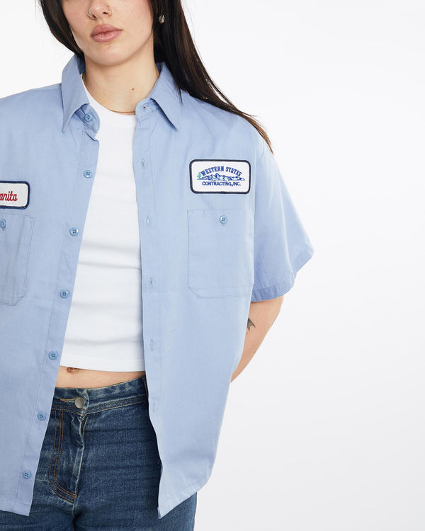 Vintage, Mechanic, Shirt, The Real Deal, size large, colour Blue, newtown, sydney, australia, thrift store, opshop, preloved, secondhand, sustainable, retro, antique, 70s, 80s, 90s, 2000s, 00s, fashion, clothing, streetwear, trendy, garment, style, boutique, store, shop, archive, sale, cheap, best, top, Shirts