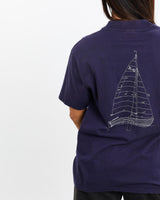 Vintage, 1983, America's, Cup, Sailing, Tee, The Real Deal, size extra small, colour White, newtown, sydney, australia, thrift store, opshop, preloved, secondhand, sustainable, retro, antique, 70s, 80s, 90s, 2000s, 00s, fashion, clothing, streetwear, trendy, garment, style, boutique, store, shop, archive, sale, cheap, best, top, T-Shirts