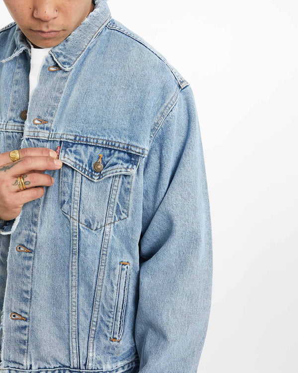 Vintage, 90s, Levi's, Denim, Jacket, The Real Deal, size extra large, colour Blue, newtown, sydney, australia, thrift store, opshop, preloved, secondhand, sustainable, retro, antique, 70s, 80s, 90s, 2000s, 00s, fashion, clothing, streetwear, trendy, garment, style, boutique, store, shop, archive, sale, cheap, best, top, Jackets