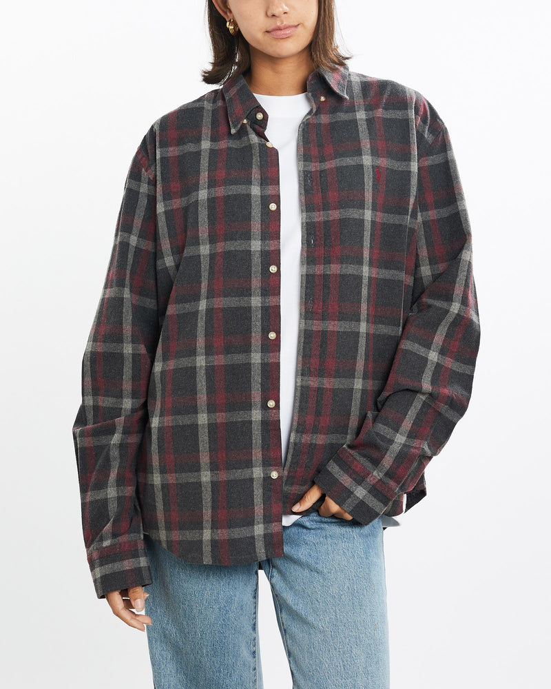 Vintage, Polo, Ralph, Lauren, Flannelette, Button, Up, Shirt, The Real Deal, size medium, colour Multicolour, newtown, sydney, australia, thrift store, opshop, preloved, secondhand, sustainable, retro, antique, 70s, 80s, 90s, 2000s, 00s, fashion, clothing, streetwear, trendy, garment, style, boutique, store, shop, archive, sale, cheap, best, top, Shirts