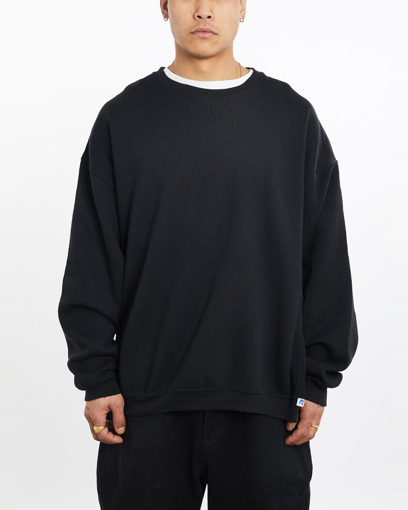 Vintage, Russell, Athletic, Sweatshirt, The Real Deal, size double extra large, colour Black, newtown, sydney, australia, thrift store, opshop, preloved, secondhand, sustainable, retro, antique, 70s, 80s, 90s, 2000s, 00s, fashion, clothing, streetwear, trendy, garment, style, boutique, store, shop, archive, sale, cheap, best, top, Sweats and hoodies