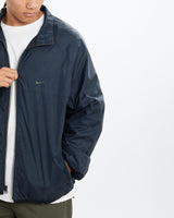 Vintage, 90s, Nike, Windbreaker, Jacket, The Real Deal, size large, colour Navy, newtown, sydney, australia, thrift store, opshop, preloved, secondhand, sustainable, retro, antique, 70s, 80s, 90s, 2000s, 00s, fashion, clothing, streetwear, trendy, garment, style, boutique, store, shop, archive, sale, cheap, best, top, Jackets