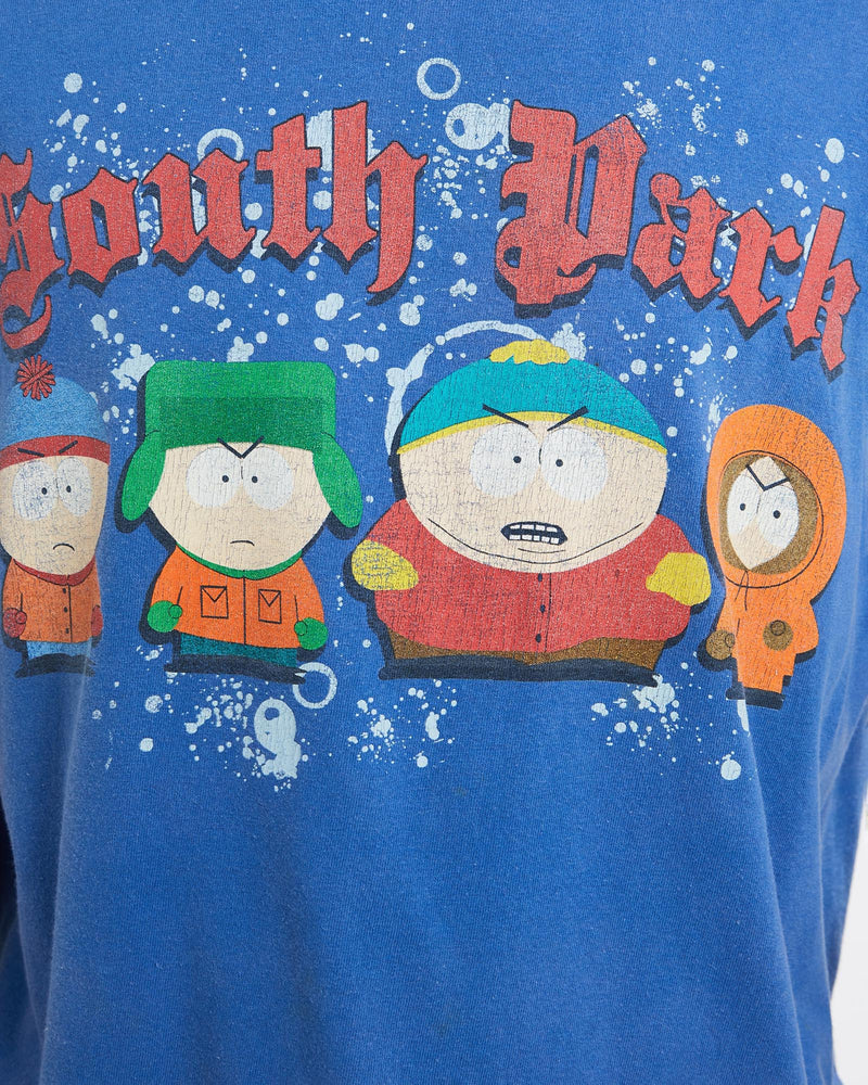Vintage, South, Park, Cartoon, Tee, The Real Deal, size large, colour Blue, newtown, sydney, australia, thrift store, opshop, preloved, secondhand, sustainable, retro, antique, 70s, 80s, 90s, 2000s, 00s, fashion, clothing, streetwear, trendy, garment, style, boutique, store, shop, archive, sale, cheap, best, top, T-Shirts
