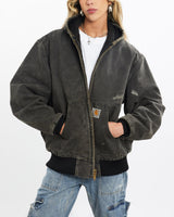 Vintage, 90s, Carhartt, Active', Jacket, The Real Deal, size small, colour Grey, newtown, sydney, australia, thrift store, opshop, preloved, secondhand, sustainable, retro, antique, 70s, 80s, 90s, 2000s, 00s, fashion, clothing, streetwear, trendy, garment, style, boutique, store, shop, archive, sale, cheap, best, top, Jackets